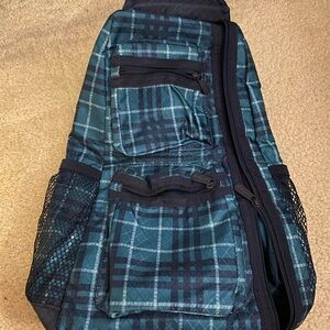 Plaid Blue Sling Bag